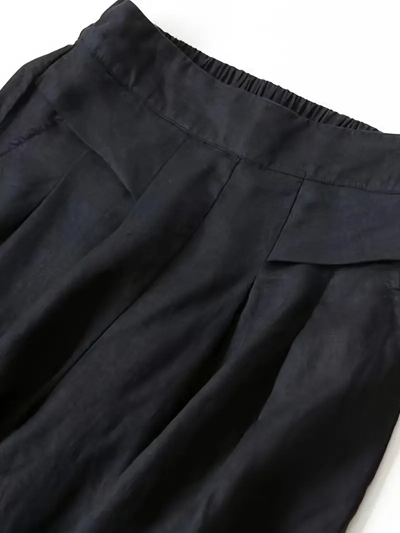 Anina - Linen Wide Leg Pant