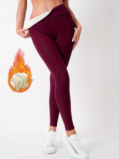 Aafke – Leggings de Cintura Alta Forrados con Polar