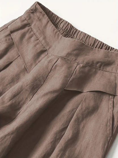 Anina - Linen Wide Leg Pant