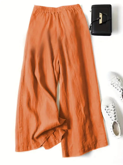 Anina - Linen Wide Leg Pant